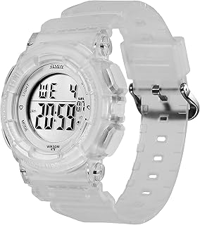 Orologi Sport Digitale Multifunzione Impermeabile con Sveglia e Cronometro Retroilluminati a 7 Colori, Cinturino in Resina