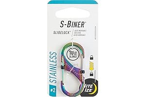 S Shaped Carabiner SlideLock Stainless Steel
