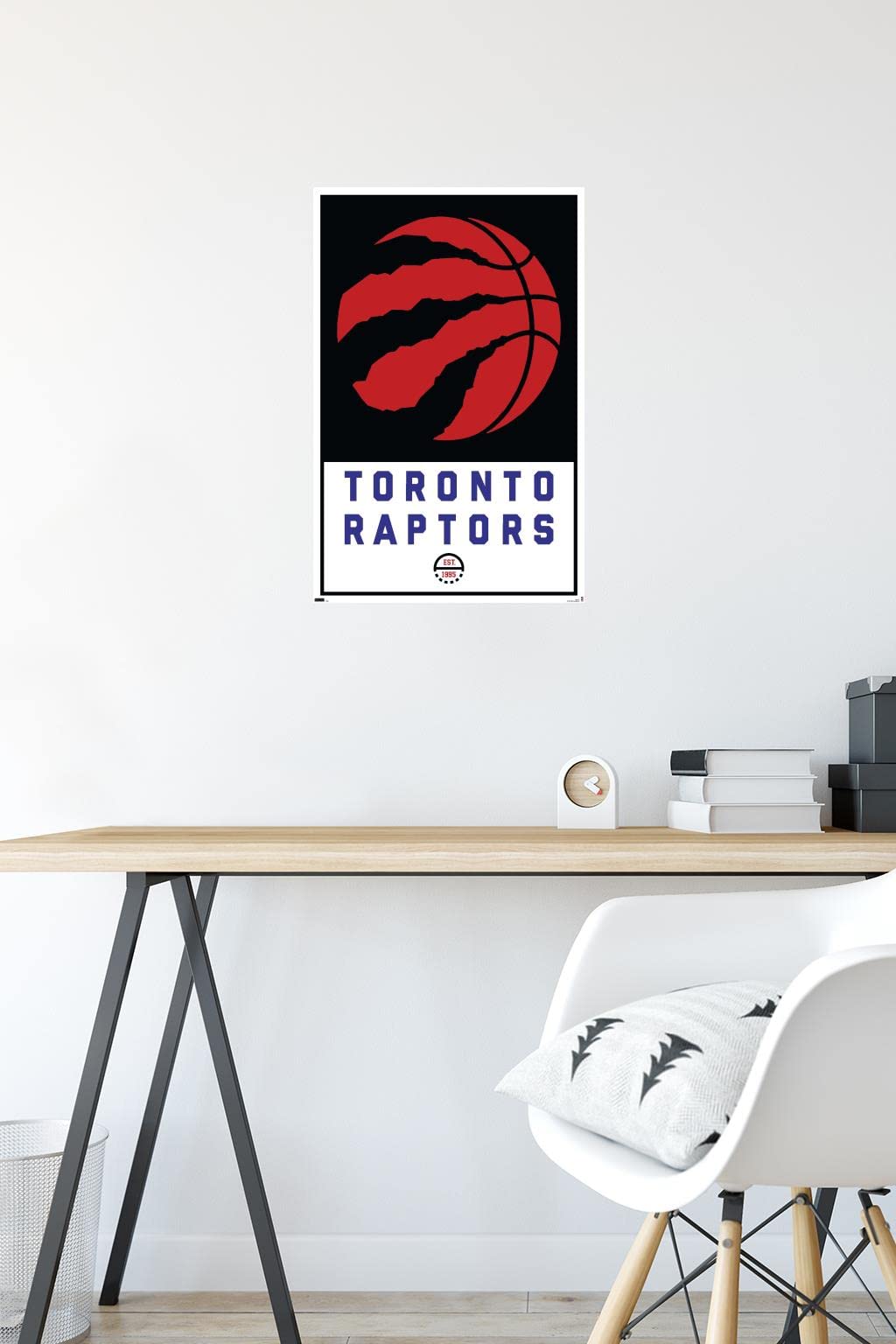 Écusson Brodé Toronto Raptors - Logo Officiel, 3,5 Pouces