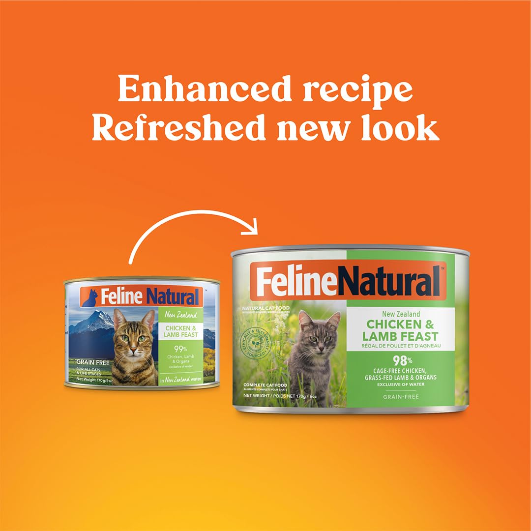 Amazon.com : Feline Natural New Zealand Canned Catfood Wet Food
