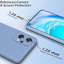 Pikkme Back Cover for OnePlus Nord Ce 2 Lite 5G | Camera Protection Shockproof Soft Matte Silicone Bumper Case (Aqua Blue) gallery image