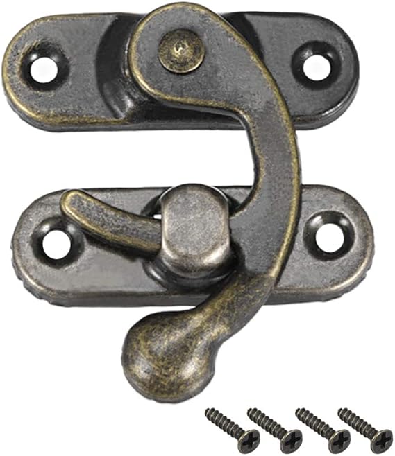 Sourcing Map 10 Stück Toggle Latch Verschlüsse - 38mm Holzkiste Haspel Verriegelung