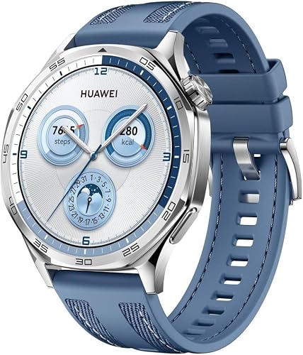 HUAWEI Watch GT 5 46 mm Smartwatch, Stylish Design, New Running and Cycling Mode, Health Monitor, 14 Days Battery Life, iOS and Android, Blue - 2