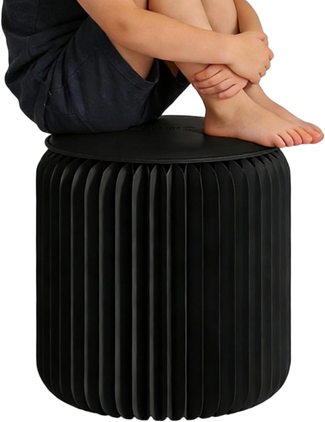 Portable Paper Bench, 30x30x32cm Folding Small Stool with Seat Pad, Waterproof Heavy-Duty Furniture for Dorm, Home, Extra Seating, Travel, Festivals