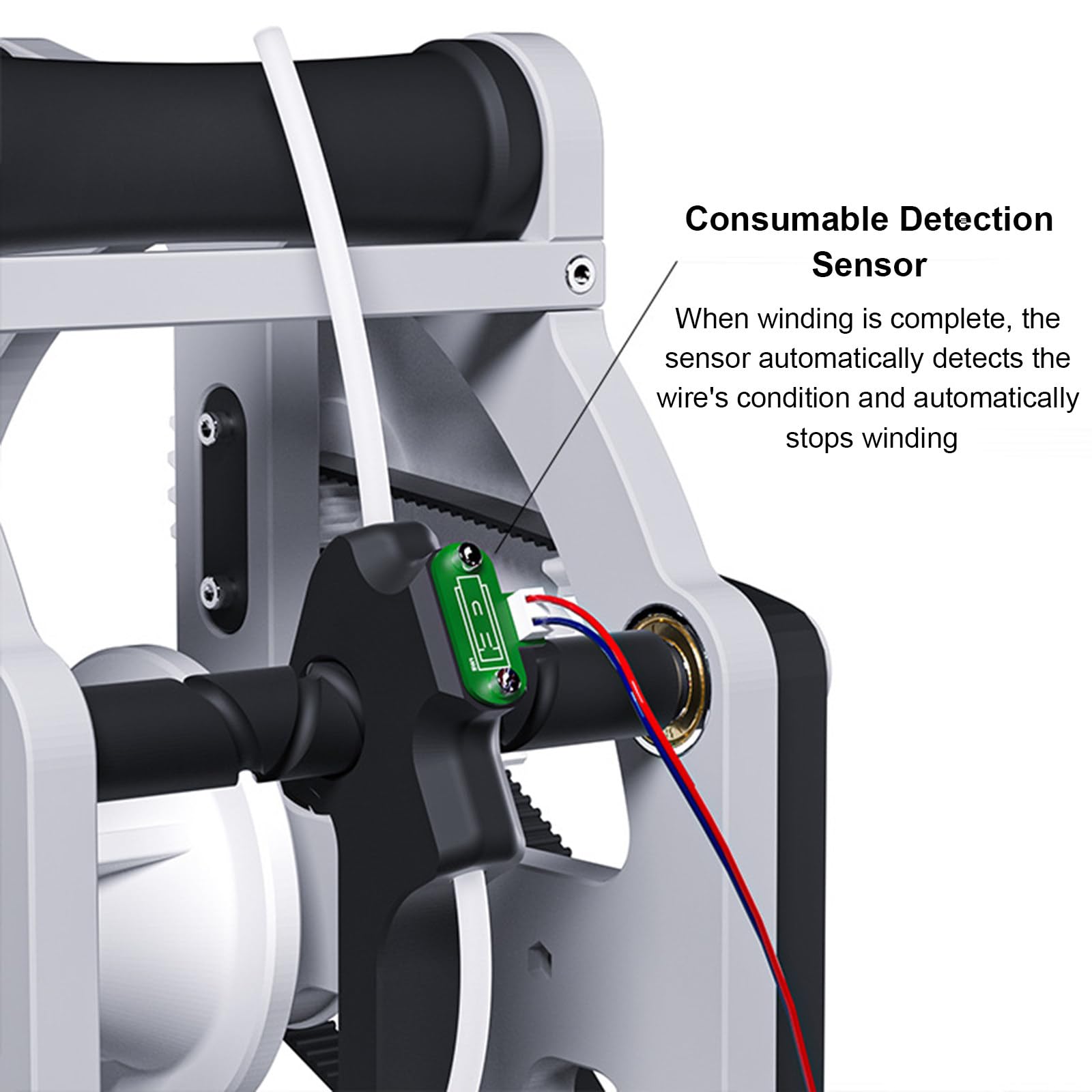 Respooler elettrico per filamenti 3D, bobina automatica con avvio e arresto intelligenti, capacità 1 kg, per stampa 3D e saldatura
