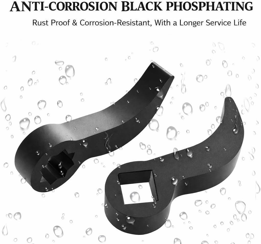 Pry Bar Wrench Adapter Head, Heavy-Duty Square Crowbar Adapter Tool for Half Shaft Removal, Fits 1/2" Drive Ratchets, Durable Steel Construction for Car Repair and Tight Spaces