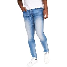 Crosshatch Barbeck Men's Slim Jeans, Light Wash, 32W x 32L