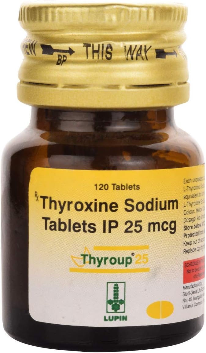 Thyroup 25 - Bottle of 120 Tablets