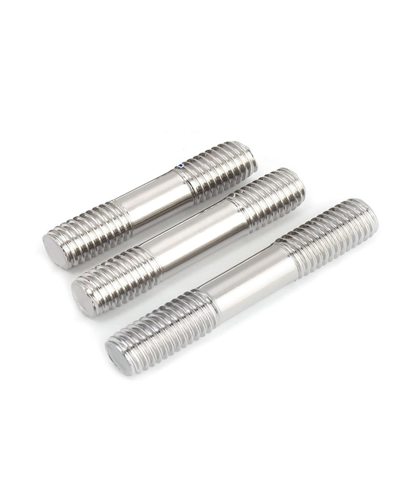 Gewindestange Edelstahl-Doppelkopfschraube mit verlängerter Gewindestange gleicher Länge(M5-5pcs,100mm)