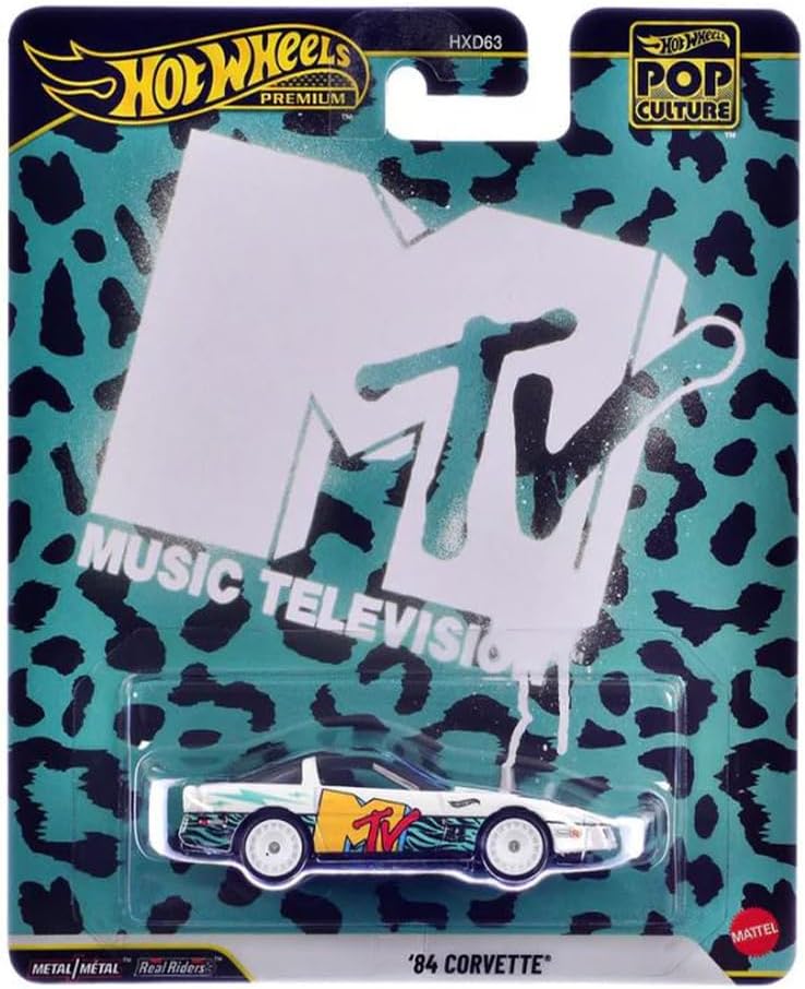 Hot Wheels Premium - '84 Chevrolet Corvette - MTV (1/64) Pop Culture - JHW93