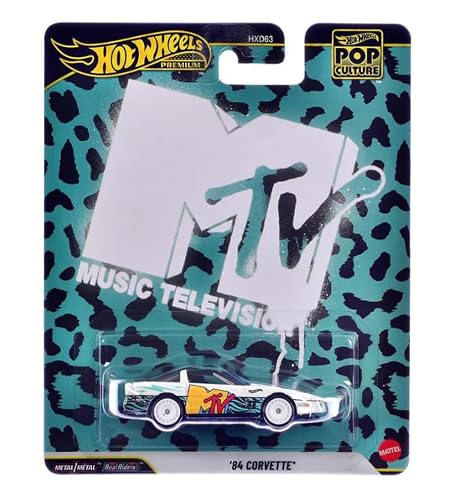 Hot Wheels MTV Premium Pop Culture '84 Corvette Die Cast Car