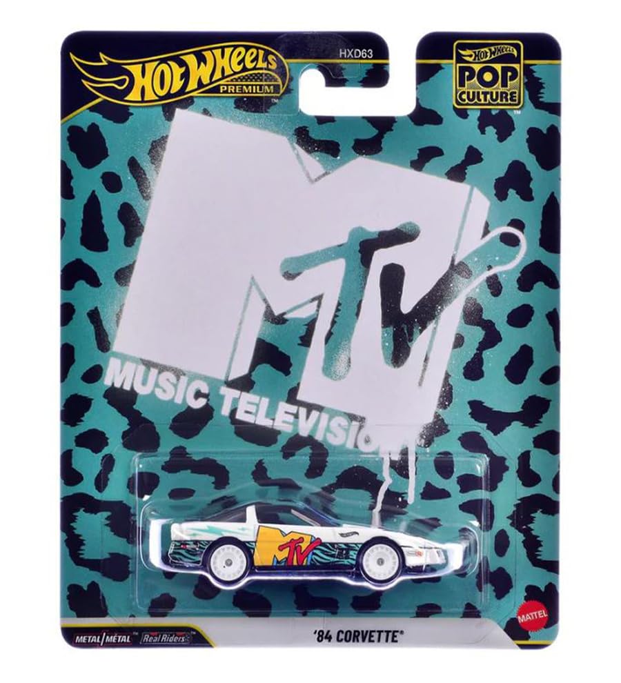 Amazon.com: Hot Wheels MTV Premium Pop Culture '84 Corvette Die