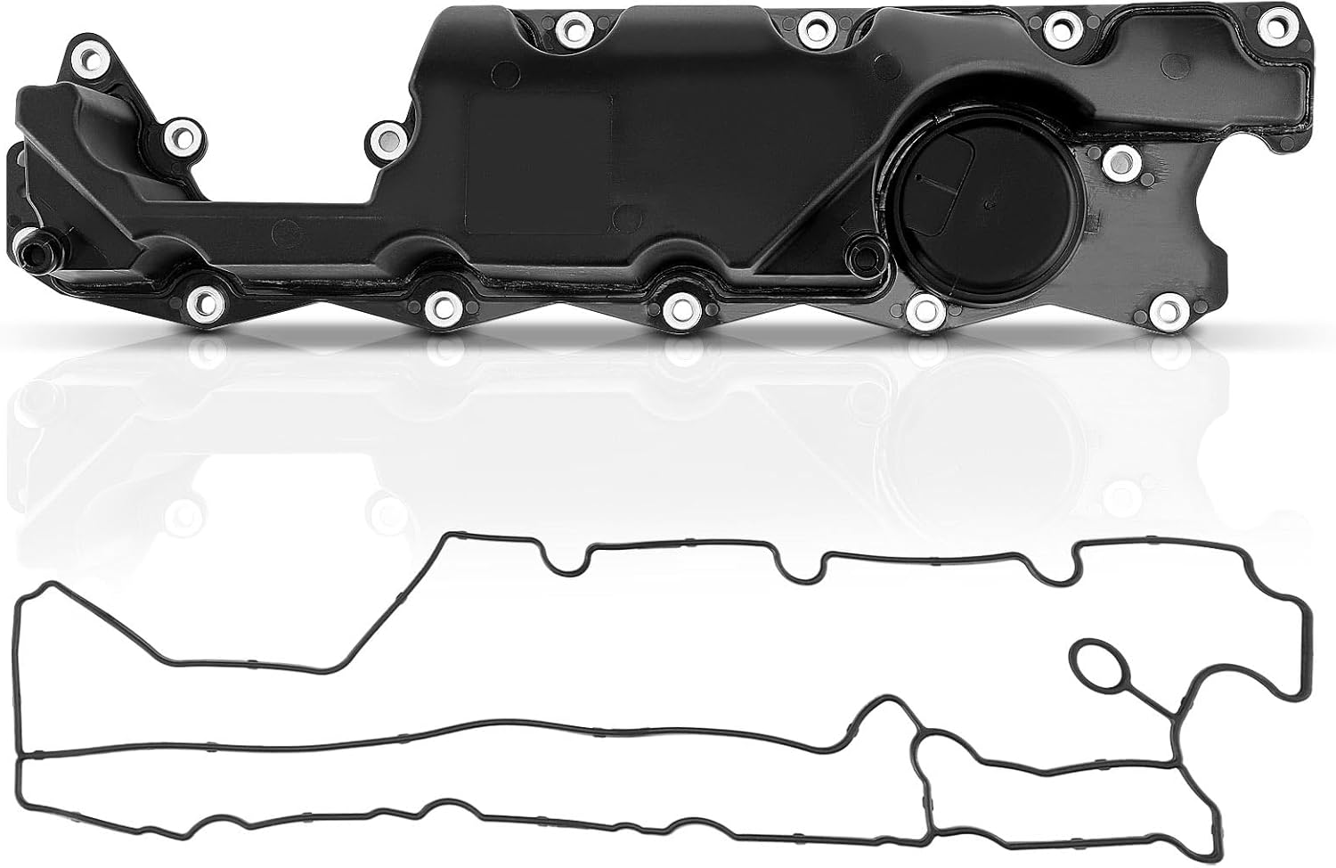 A-Premium Engine Valve Cover, with Gasket, Compatible with Volvo S80 2007-2014, V70 2008-2010, XC60 2010-2014, XC70 2008-2014, XC90 2007-2014, L6 3.2L, Replace # 30757664 30788442