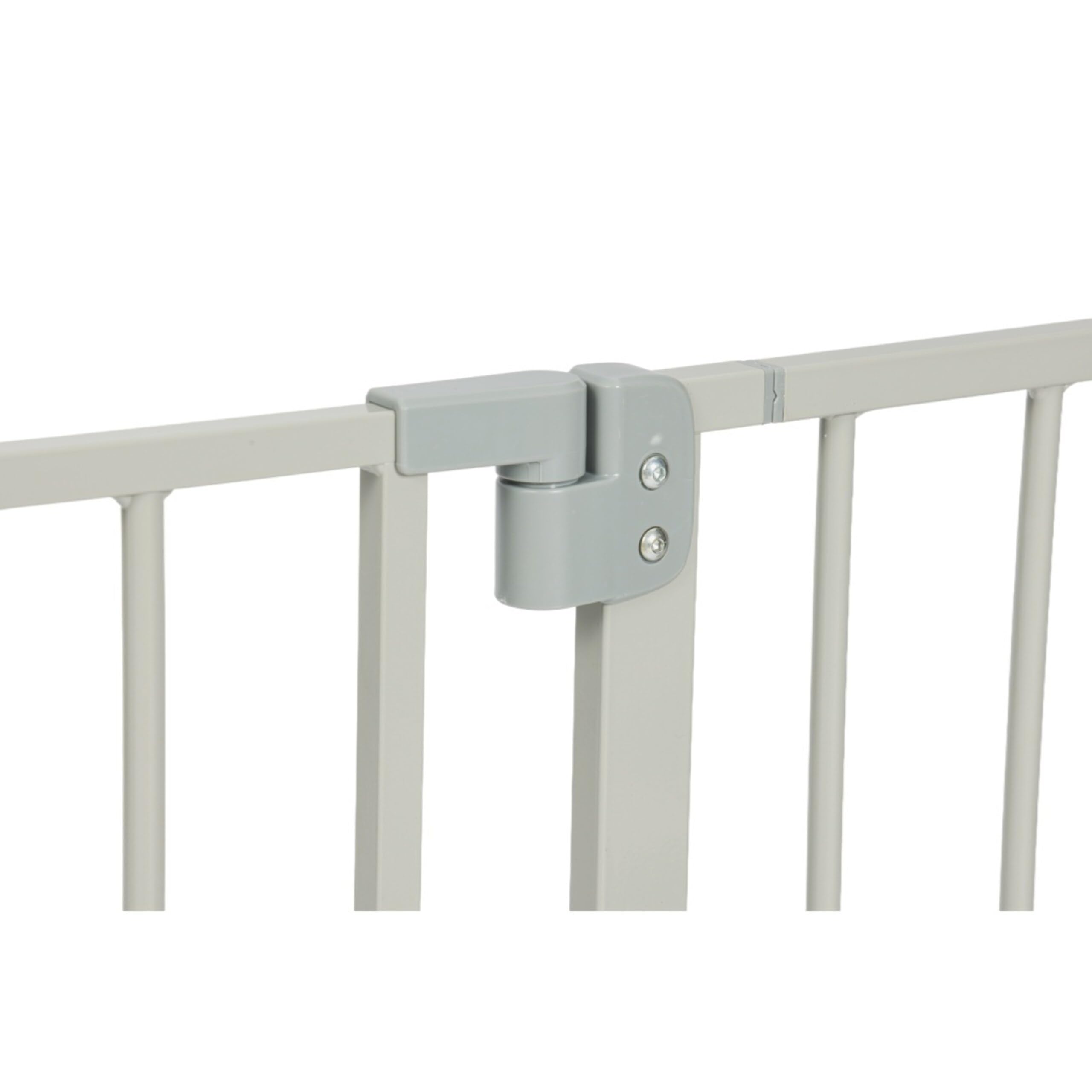 Barrera de Seguridad Relaxdays, 95-100 cm, sin taladrar, bebés y niños, escaleras y Puertas, Gris