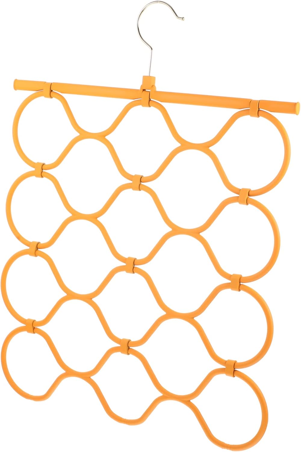 ULTECHNOVO Multi-Functional Scarf Hanger Foldable Silicone Scarf Organizer 1-Piece Design for Closet Space Saving for Ties and Shawls