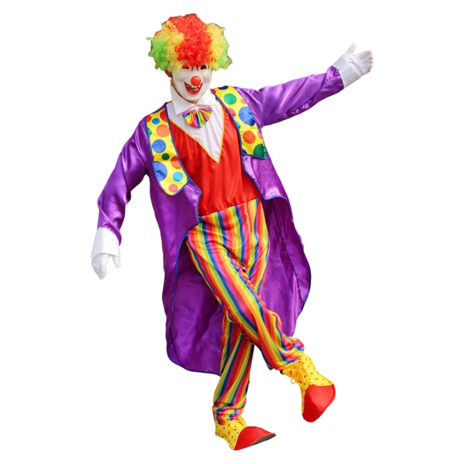Adult Clown Circus Costume Party Fancy Dress Outfit Party Fashion - Clown Costume Unisex Adult Circus Children's Parties 2026 Carnival Theme Parties Adult Costume for Stage Performance Unisex