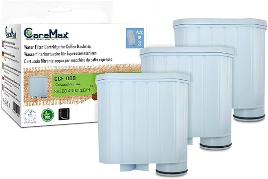 Pack of 3 CareMax CCF-009 Coffee Machine Water Filters Compatible with Philips AquaClean CA6903/10 & Saeco AquaClean CA6903/00