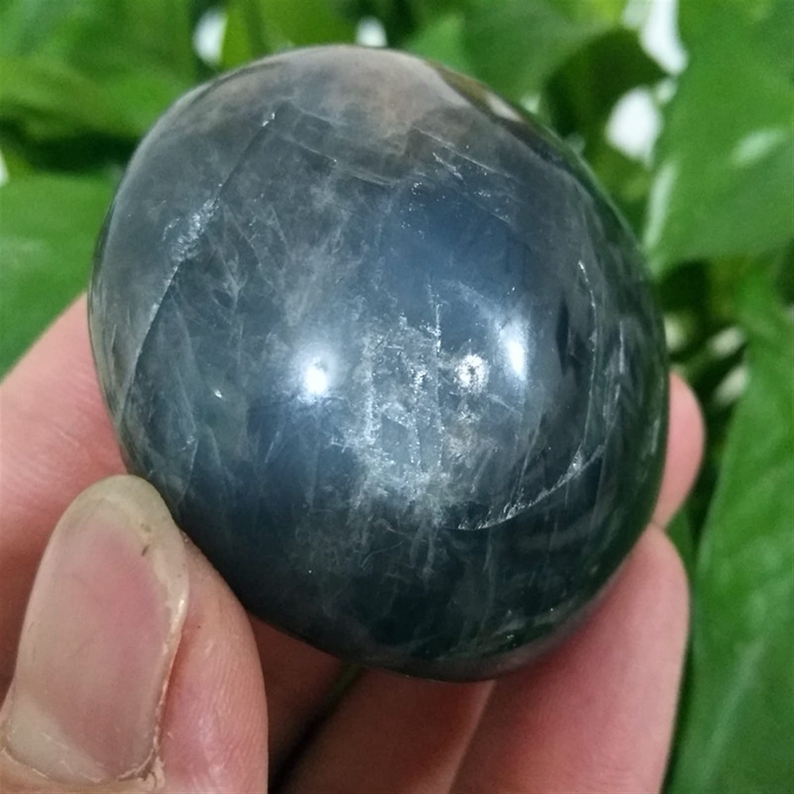 Piedra lunar negra natural de 91g en bruto para reiki y chakra