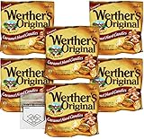 Werthers Original Caramel Hard Candy Pack of 6 Bags - 2.65 Ounce Bags - Individually Wrapped Caramel...