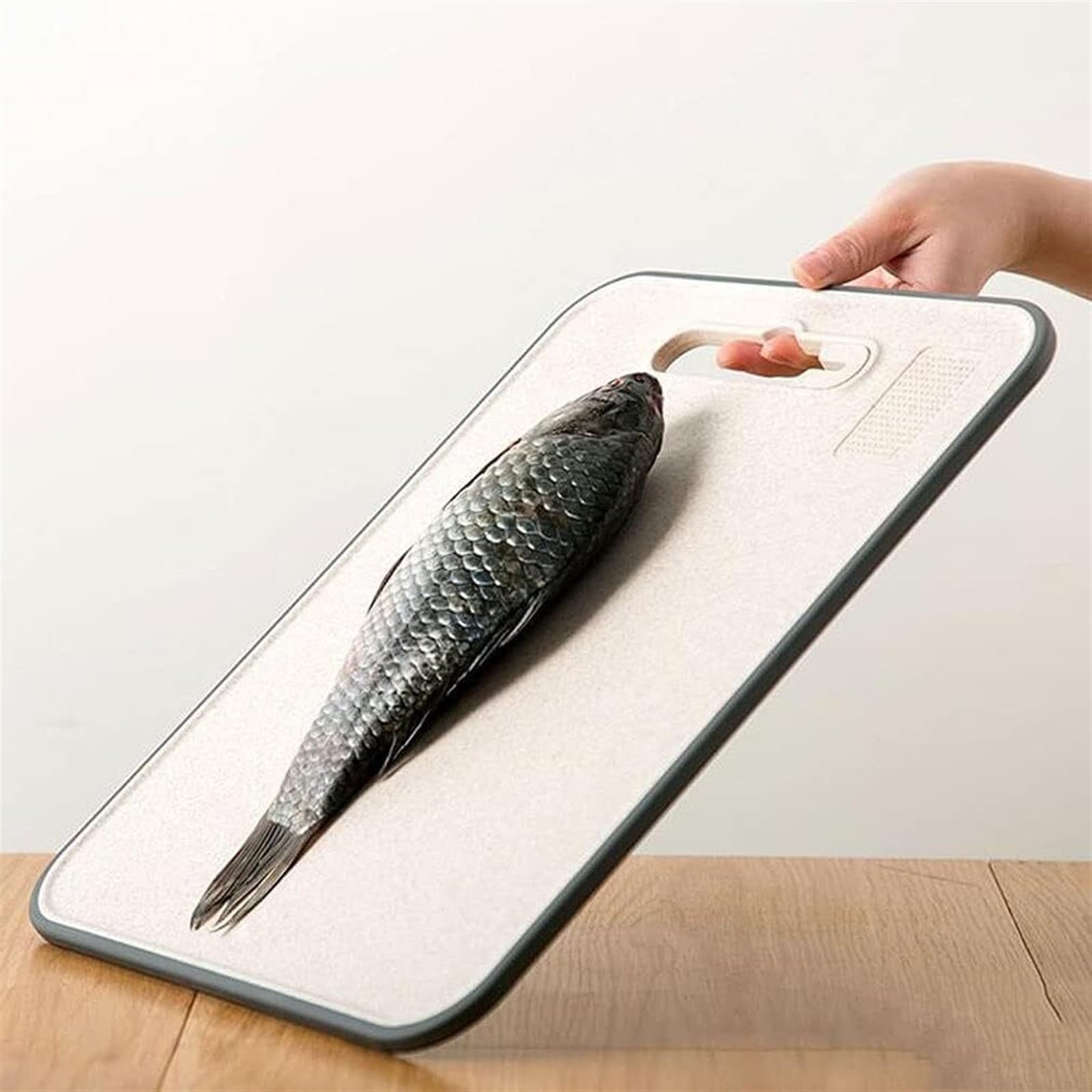 Tabla de Cortar Cocina Tabla De Cortar Con Agujero Para Colgar, Tabla De Cortar De Cocina Para Frutas, Verduras, Queso Y Carne para Cortar Pan, Carne o Verduras(14.5INCH)