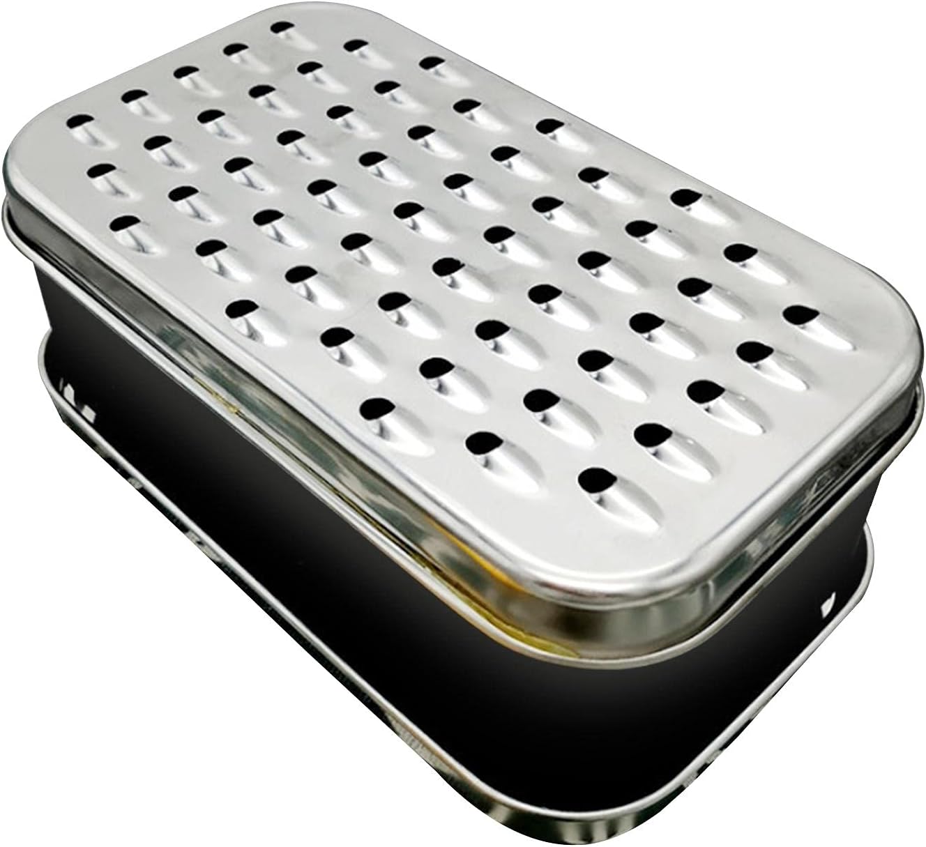 Faderr Box Cheese Grater with Storage Containers and Lid Stainless