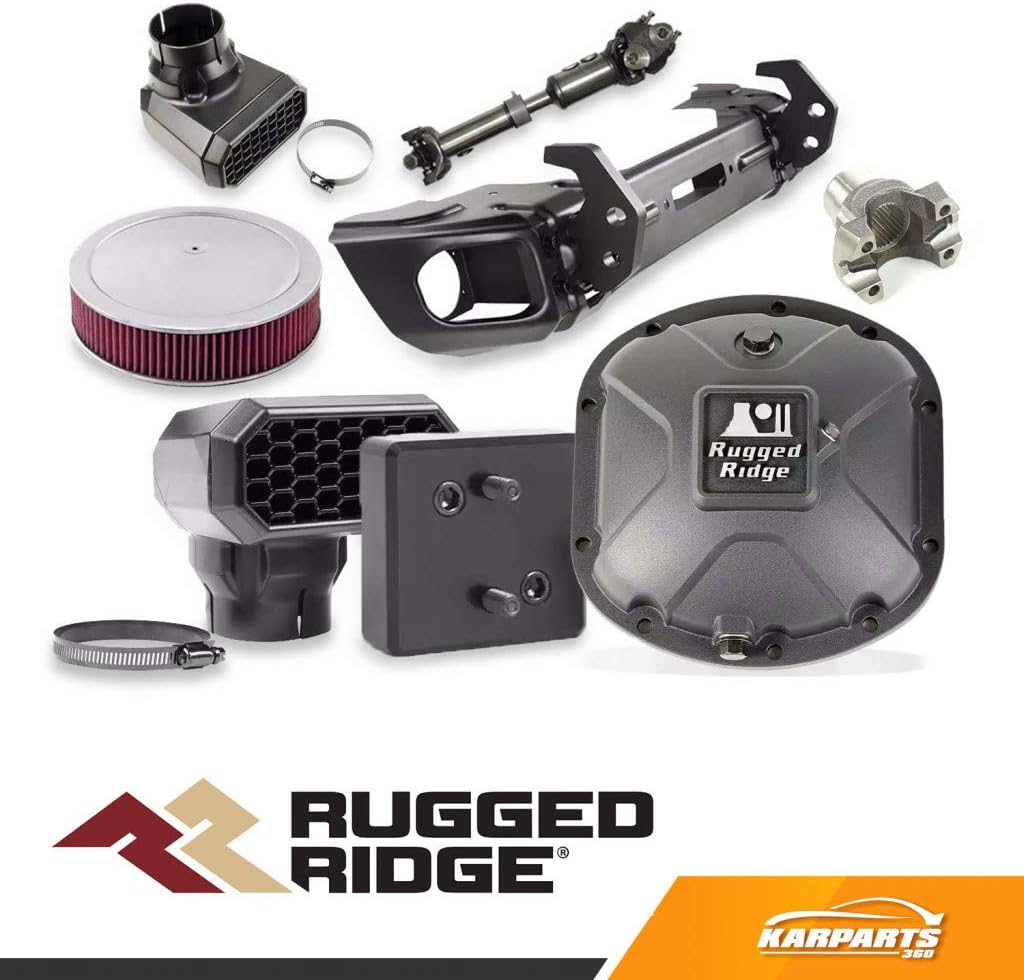 Rugged Ridge | Light Kit, X-Clamp/Square LED, Large, Black, 4 Pieces | 15210.02