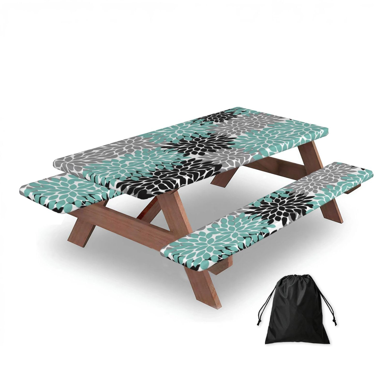 Housse de table de pique nique elastique pour en finir avec les nappes qui s'envolent
