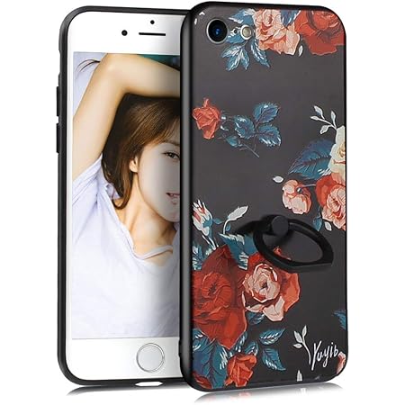 Amazon Co Jp Iphone Se2 ケース 第2世代 Iphone8 ケース リング Iphone7ケース リング付き かわいい 花柄 ディズニー おしゃれ キャラクター ストラップホール Iphoneカバー スマホケース Iphone7 Iphone8 Iphone Se 第2世代 4 7 バラ2 家電 カメラ