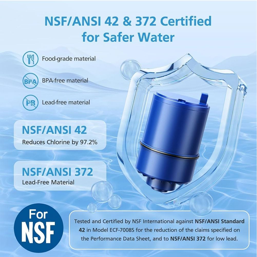 Filtros de repuesto para grifo de filtro de agua PUR, paquete de 6 filtros de agua de repuesto para mantener la pureza de la seguridad del agua
