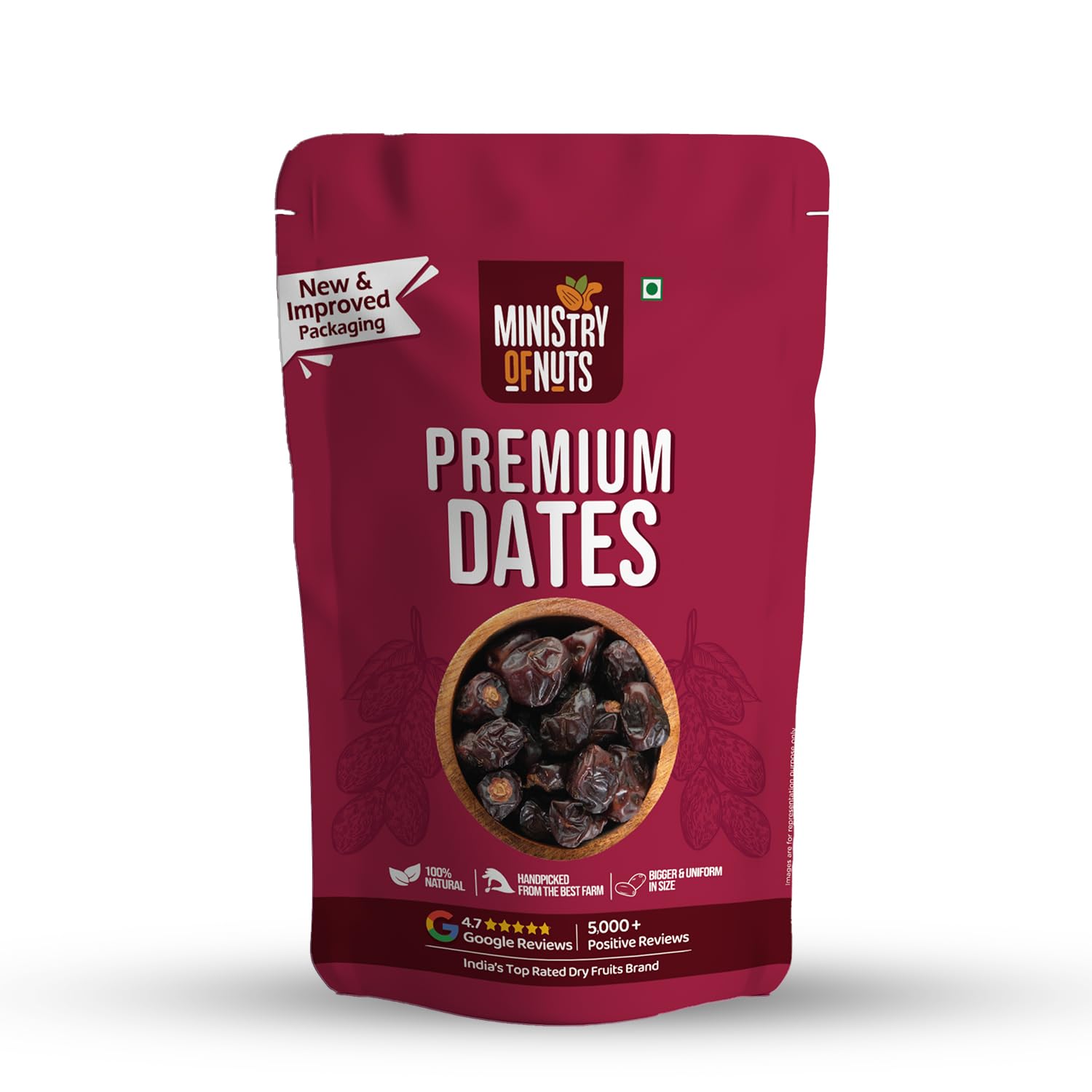 Ministry Of Nuts Special Khenaizi Dates Premium Khajoor All Natural, Good Source Of Protein & Dietary Fibres, Zero Cholesterol & Trans Fat, No Sugar (Dates 500g) (B0CNYRZVDN) Amazon Price History, Amazon Price Tracker