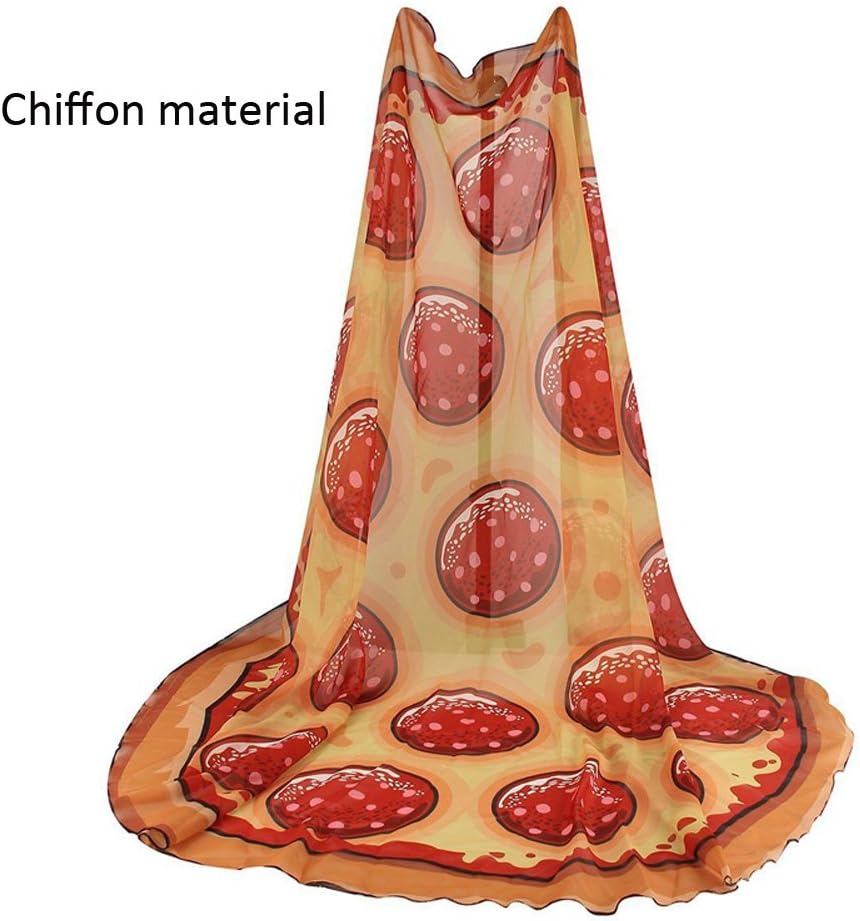 Dreambow Mandala Round Roundie Beach Scarf Shawl Bikini Cover Throw Tapestry Hippie Yoga Mat (Pizza)