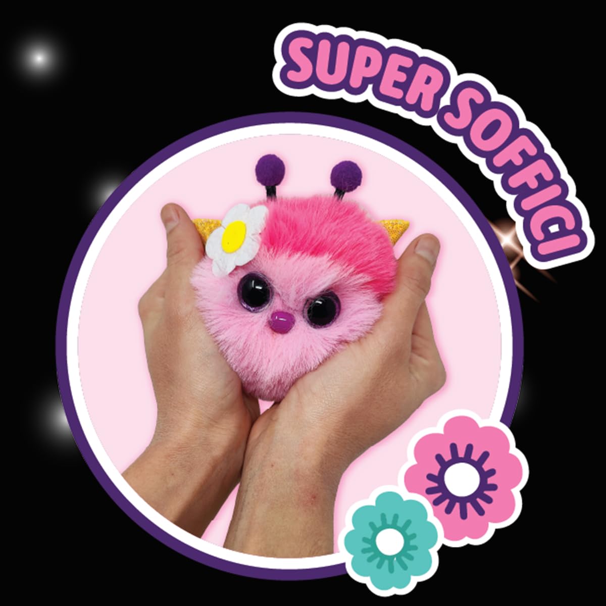 Sbabam Funny Box Doki Doki Flower Friends – Pack De 3 Peluches Sorpresa Con Forma De Bola – Personajes De Mariposa, Mariquita, Abeja O Libélula – Colección De Peluches Para Niños – Sin Duplicados