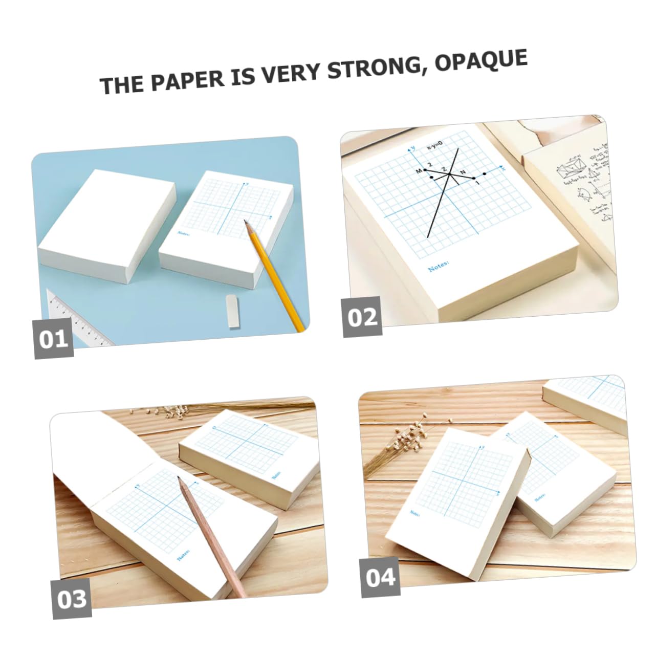 NUOBESTY 4 Szt 4 Zeszyty Materiały Matematyczne Oxford Karty Indeksowe Lista Życzeń Dla Nauczycieli Szkół Średnich Arkusz Z Wykresami Wzór Papieru Kreślarskiego Papier W Kratkę Matematyka