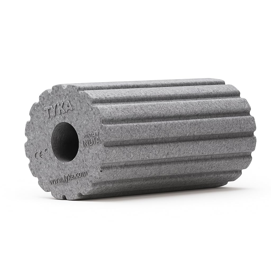 TYKA STANDARD GROOVE Medium EPP 28+cm - Muscle Roller Massager for Recovery, Therapy, Yoga & Fitness,Deep Tissue Massage, Pain Relief from Sore Muscles, Pre & Post Exercise Fitness Workout (Grey)-image-26