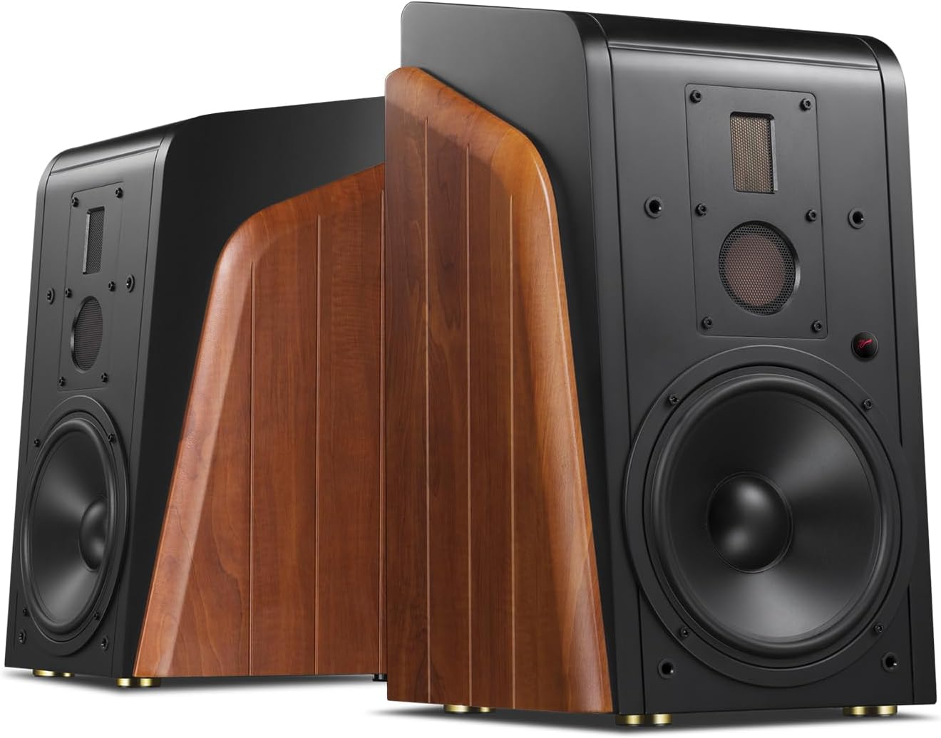 HiVi-Swans M300MKII Active 3 Way Bookshelf Speaker, Powered Living Room Speaker, Hi-Res Sound, Wireless Connection with Bluetooth 5.0 apt-X HD, 6.5 Inch Woofer, Isodynamic Ribbon Tweeter.