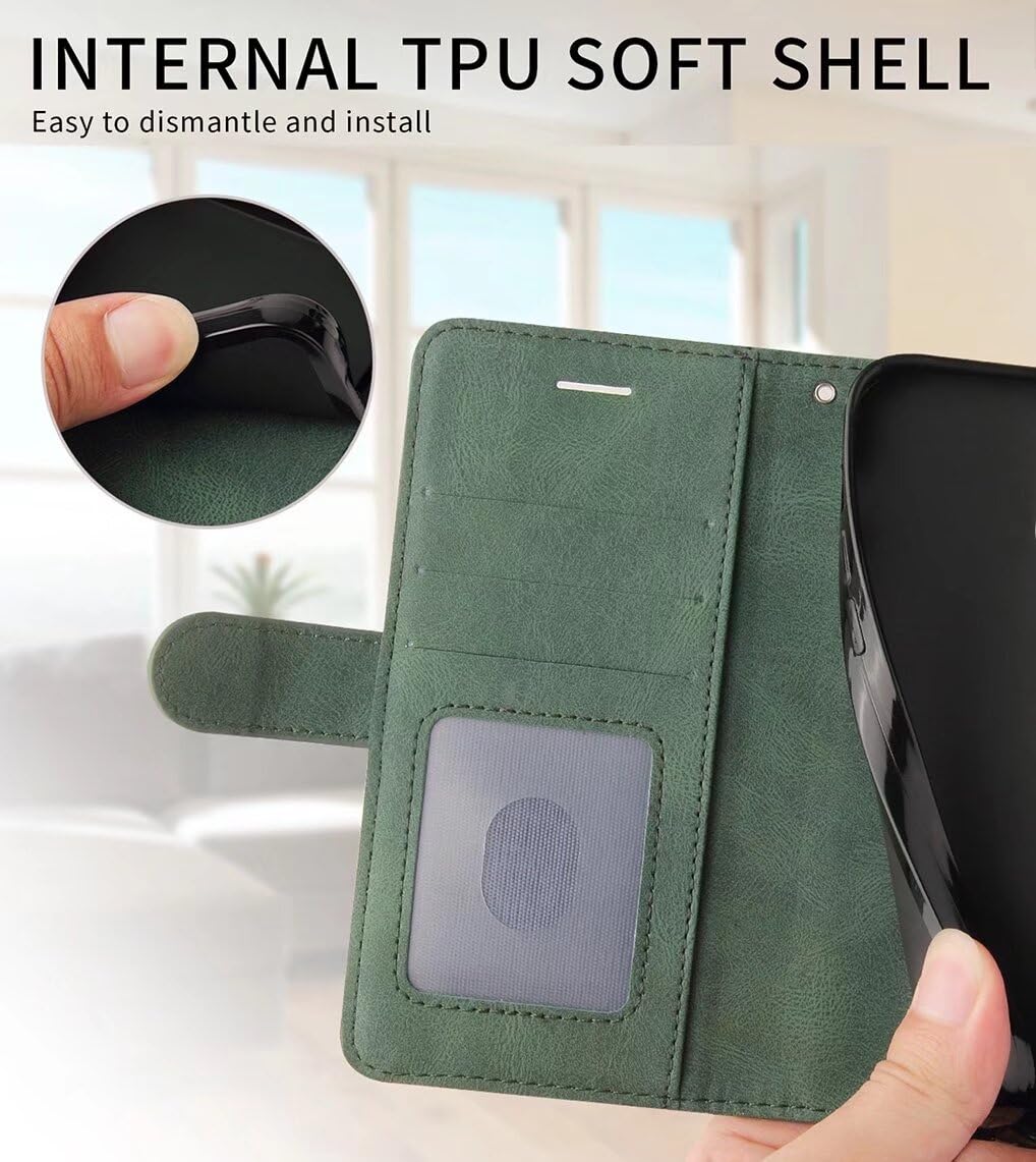 SEAHAI Brieftaschen-Hülle Für Xiaomi Redmi Note 14 4G – Mit Standfunktion, Kartenfach & Magnetverschluss, Schwarz | Premium-PU-Leder