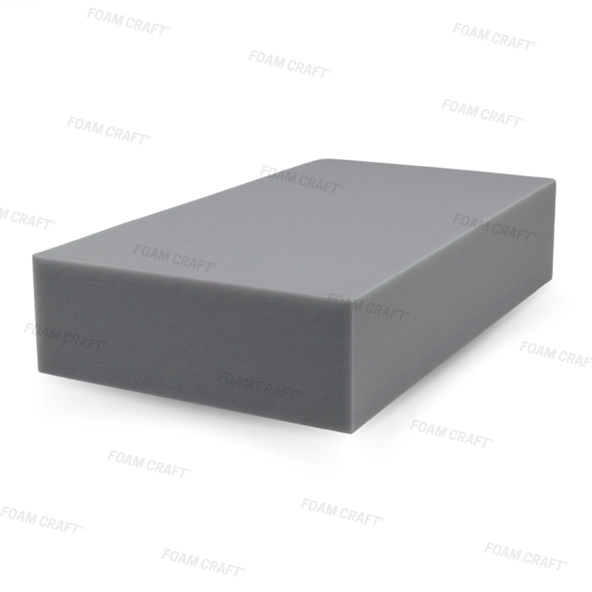 FOAM CRAFT® Grey High Density Upholstery Foam Sheet for chair cushion inserts, Indoor/Outdoor furniture padding | Foam cut to size for mattress toppers & desk chair cushions (18 x 26 inch, 4" thick)