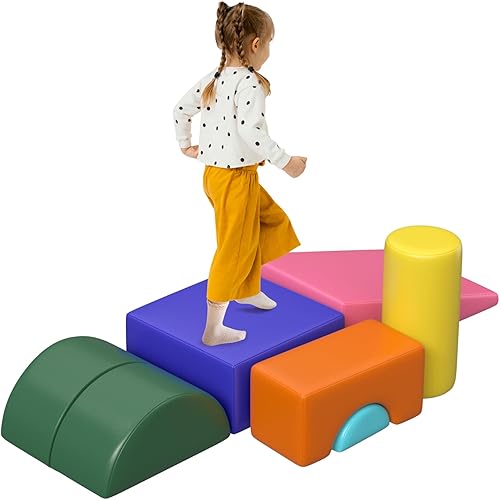 Miniatura 9 de GUINGFUN 6 juguetes de escalada para niños pequeños de 1 a 3 pulgadas, bloques de escalada para bebés, habilidades motoras, juego suave para niños