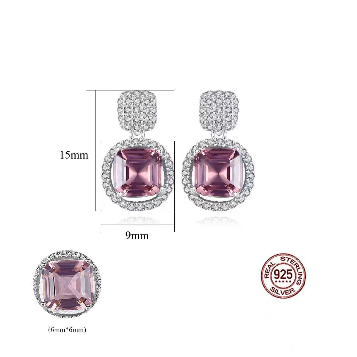 Orecchini in Argento Sterling Sterling per Donna Orecchini Cubici Zirconi