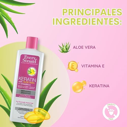 Miniatura 7 de Every Strand Champú reparador de queratina, 13.5 onzas líquidas, 13.5 onzas