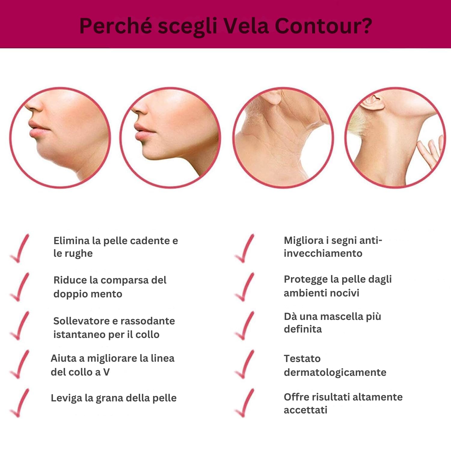 Siero Viso e Collo 30ml - Idratante per Pelle Matura e Cadente
