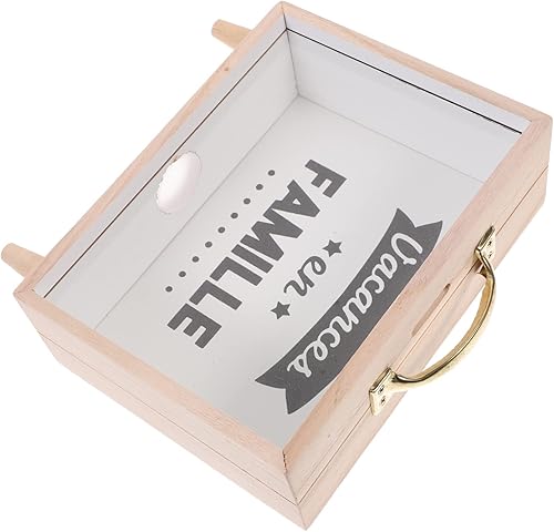 Caja de dinero de madera para decoración de bebé, caja de ahorro de dinero transparente para decoración del hogar, tarro de monedas impreso en el disponible en Yaxa Colombia