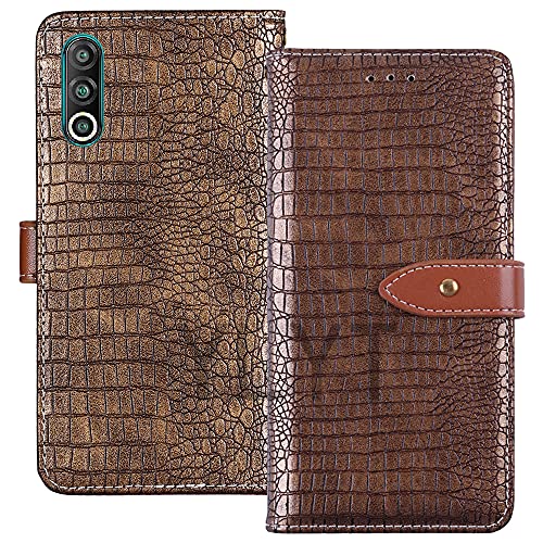 YLYT Magnético Cover Oro De Cuero Funda para Meizu 16s Pro 6.2 Inch TPU Silicona Étui Ranuras para Tarjetas Cáscara Protección Caso