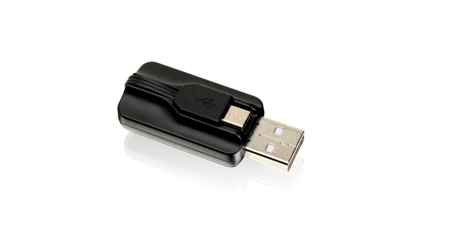 IOGEAR GoFor2 USB OTG Card Reader for PC, Mac and Mobile Devices, GOFR214