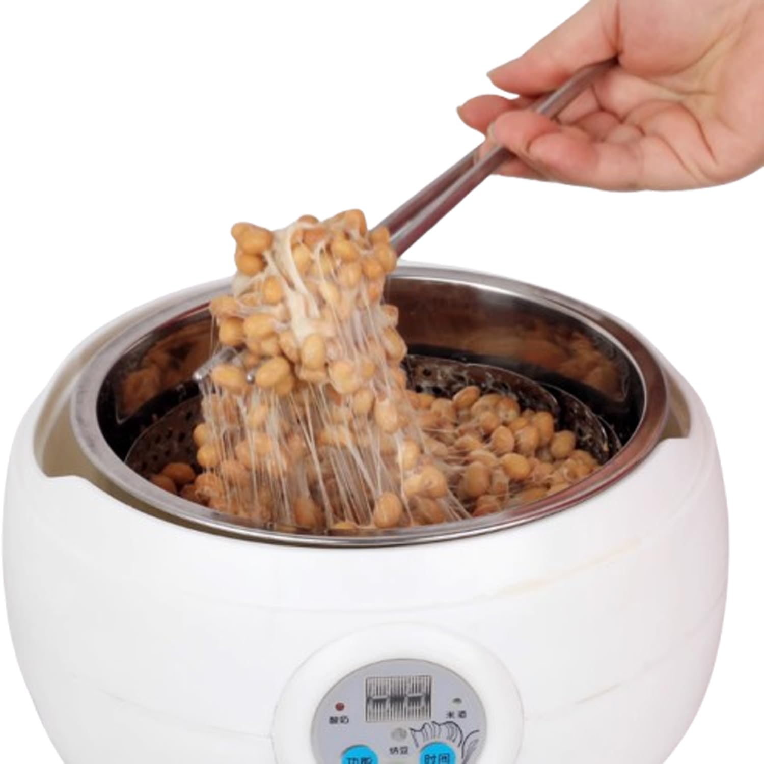 Automatyczny fermentor Natto, Elektryczny Fermentor Natto, 1,5 l Inteligentna Fermentacja Natto, do produkcji jogurtu, przygotowania Natto, maszyna elektryczna