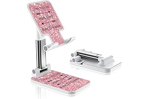 Hot Pink Foldable Phone Stand for a Stylish Desk
