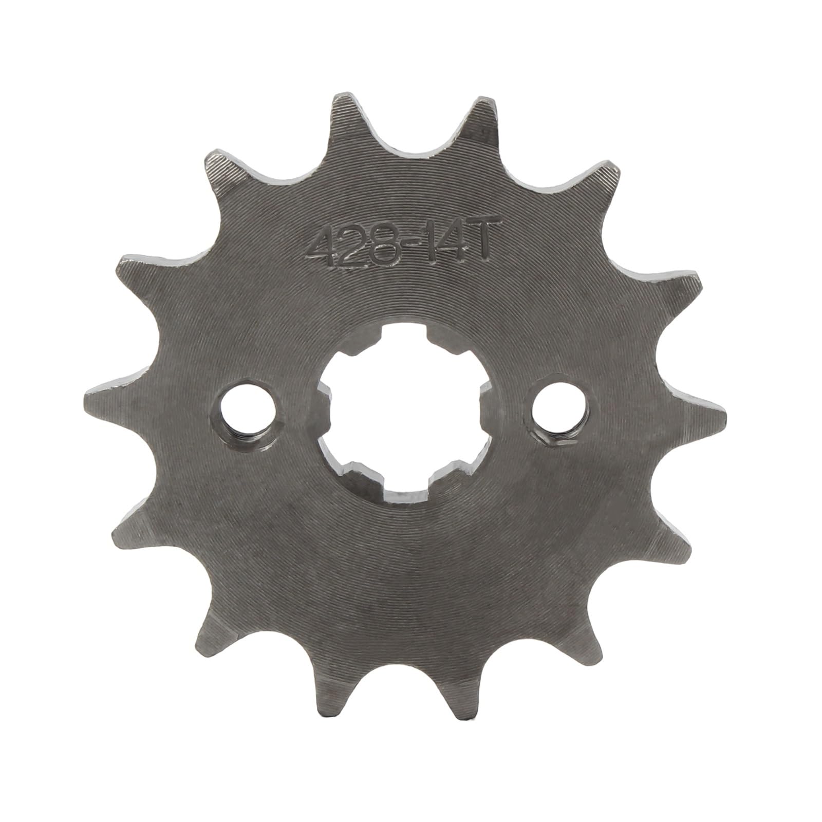 NKURTPC Motorcycle Sprocket 428 12T 13T 14T 15T 16T 17T 17mm Motorcycle Front Engine Sprocket With Retainer Plate Locker(14T)