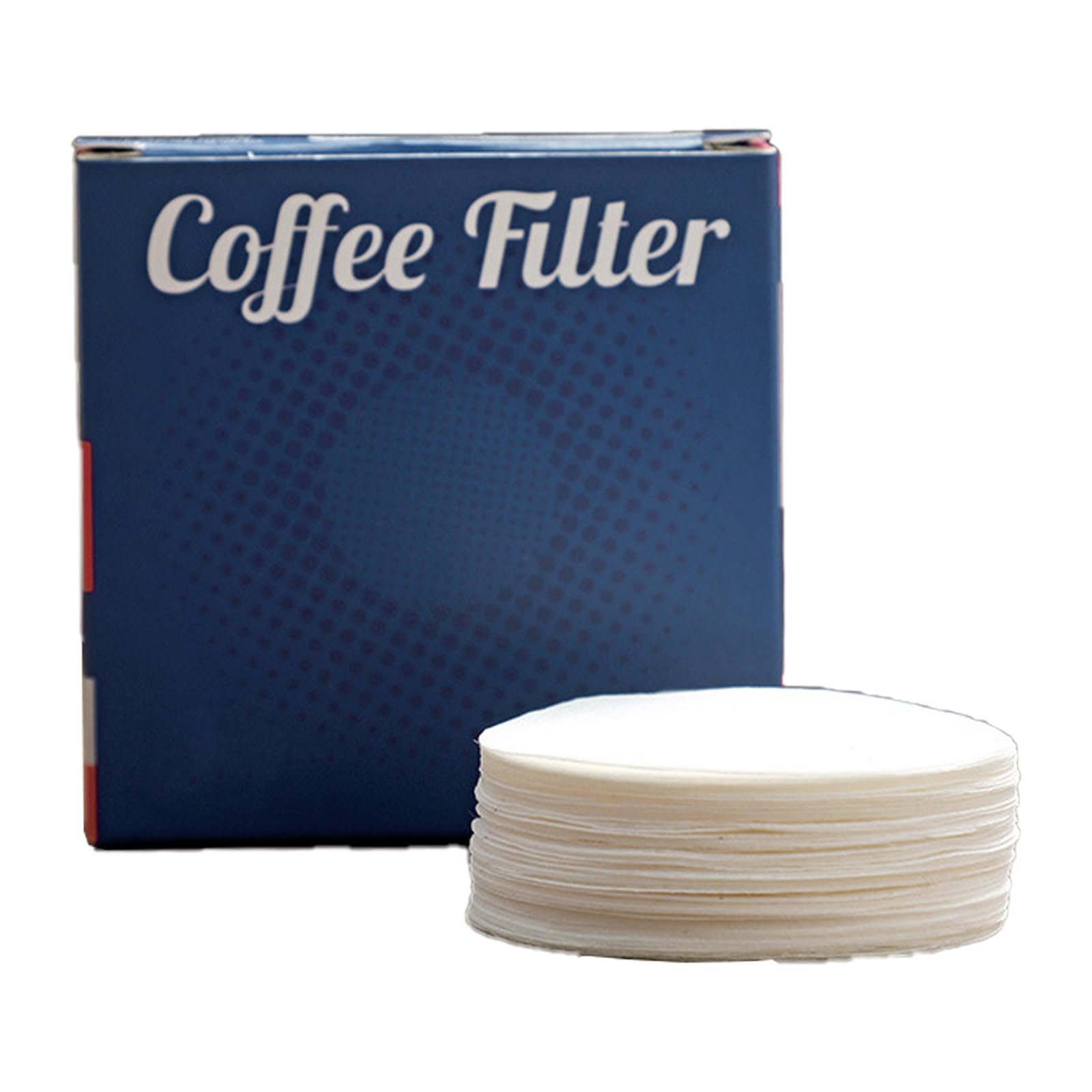 HGENAHGTF 100Pcs Not Decolorant Coffee Filter Papers for Espresso Machine Handle Accessories Round Filter Paper