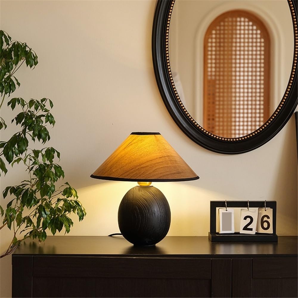 Affascinante Lampada da tavolo in legno, atmosfera retrò, soggiorno, camera da letto, comodino Arredamento per la casa