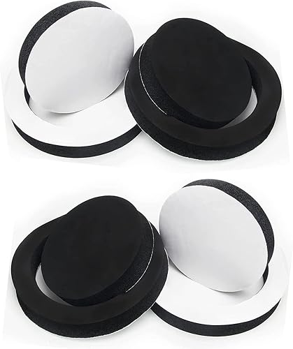 Hoedia Potenciador de altavoz de espuma de 6.5 pulgadas, anillos rápidos de altavoz autoadhesivo, kit universal de bloqueo de graves de esponja de